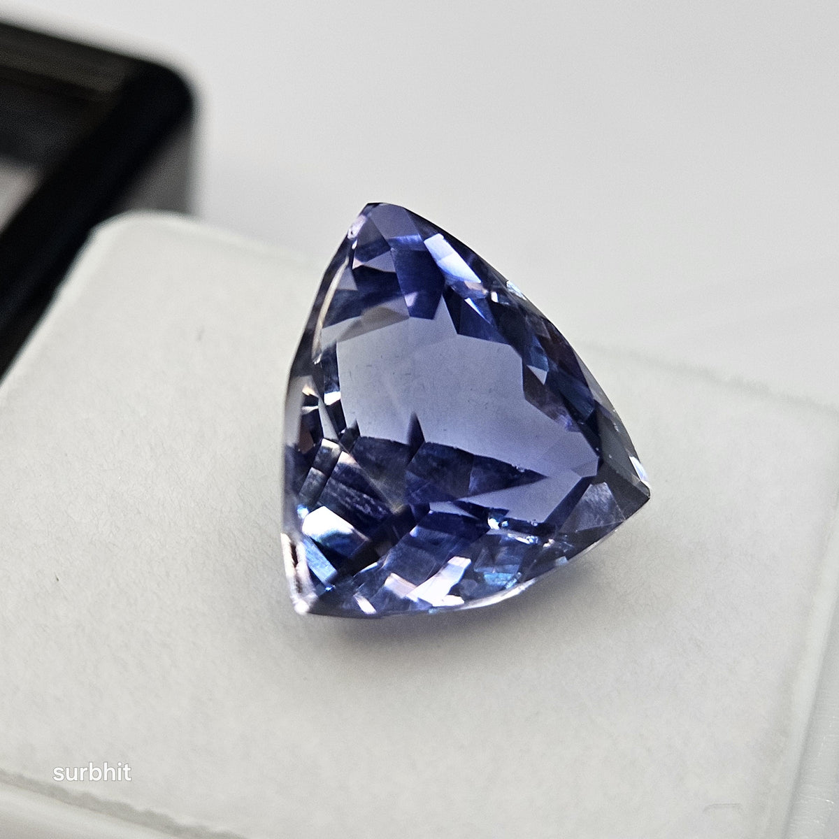 Blue Tanzanite Gemstone, Trillion Cut, 8-9 Ct Loose Stone
