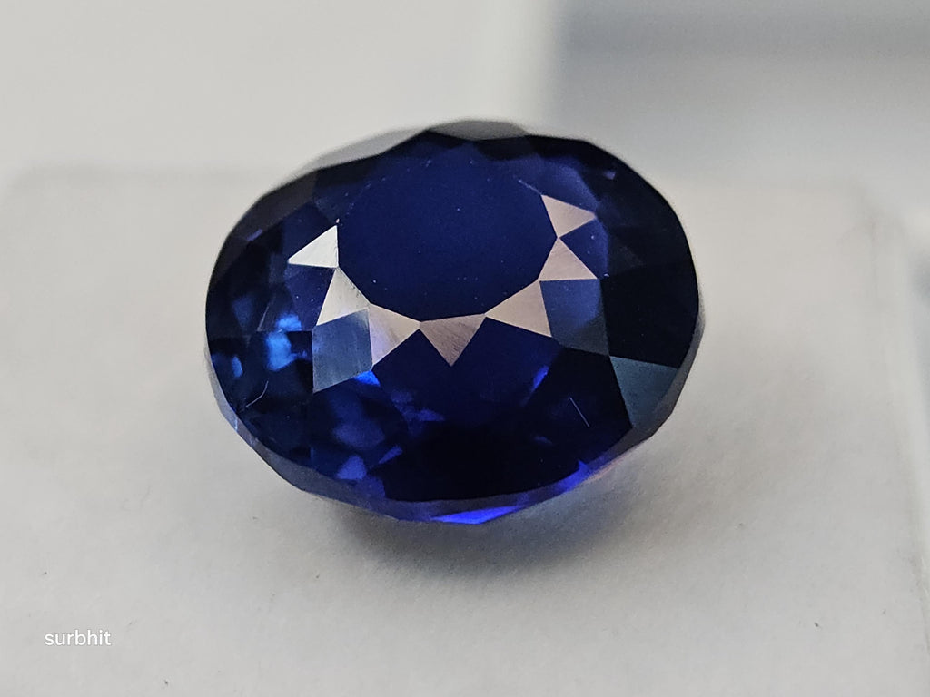 Certified Blue Tanzanite Gemstone, 12 Carat Round Cut, Tanzania Origin, Faceted Stone for Jewelry