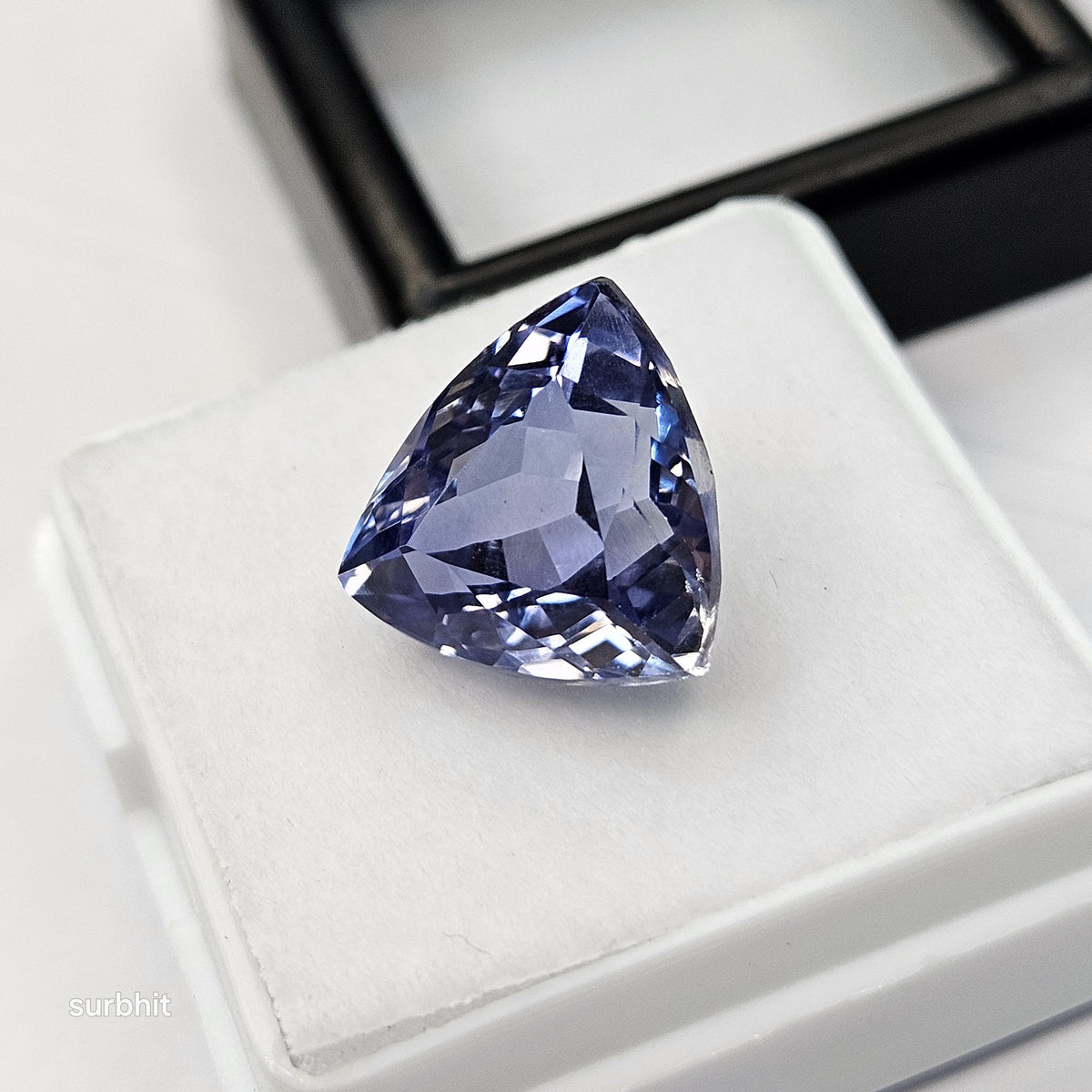 Blue Tanzanite Gemstone, Trillion Cut, 8-9 Ct Loose Stone