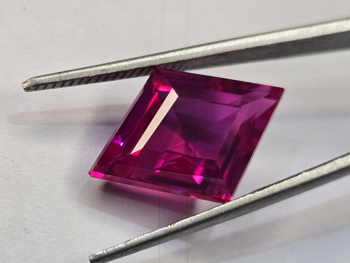 Natural Pink Sapphire Gemstone, 9-10 Ct Fancy Cut Certified Loose Stone