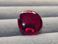 Certified Red Garnet Cabochon Shape Lab-Created 18 Carats Loose Gemstone For Jewellery Making