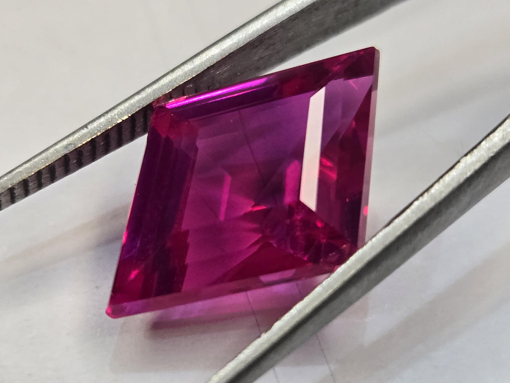 Natural Pink Sapphire Gemstone, 9-10 Ct Fancy Cut Certified Loose Stone