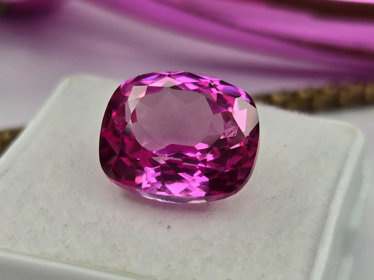 Certified Natural Light Pink Sapphire 8–9 Ct Cushion Cut Matching Pair Loose Gemstones for Earrings, Rings & Jewelry Making