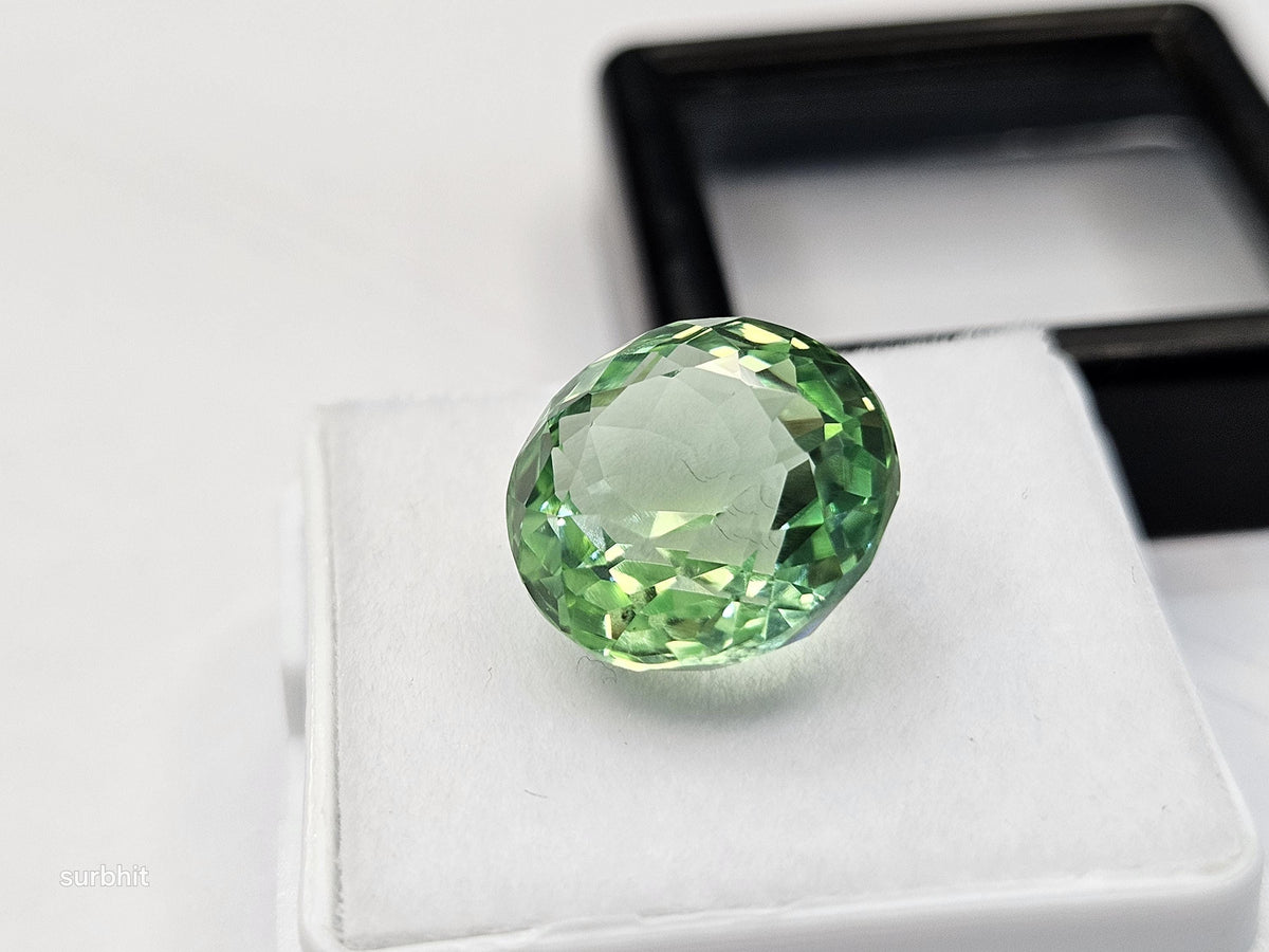 Mint green Tourmaline Natural Shape Round Cut 10-11 Ct Loose Gemstone Rings Making Gemstone
