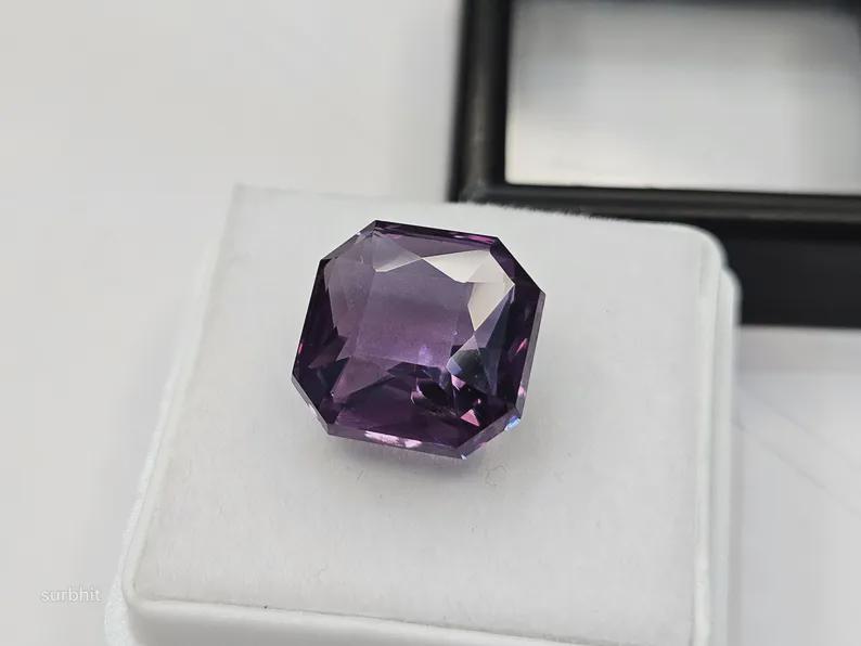 Natural Purple Pink Tanzanite 9+ Ct Radiant Cut Loose Gemstone from Brazil for Rings, Pendants & Jewelry Making