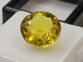 Certified Ceylon Yellow Sapphire Round Cut Gemstone, 13 Carat Pukhraj for Jewelry