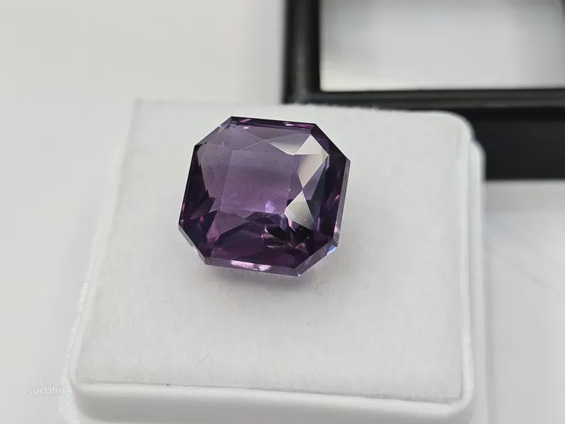 Natural Purple Pink Tanzanite 9+ Ct Radiant Cut Loose Gemstone from Brazil for Rings, Pendants & Jewelry Making