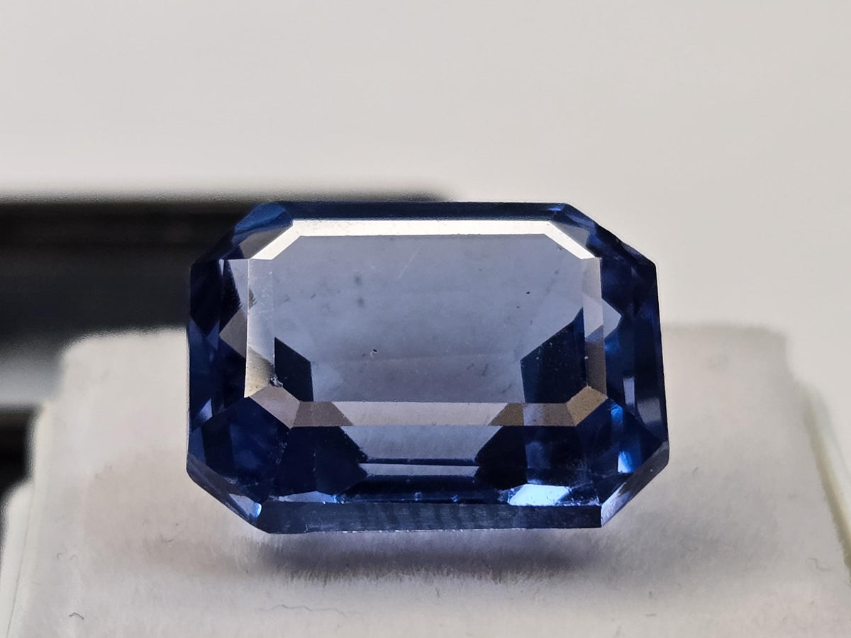 Natural Teal Blue Topaz Emerald Cut Gemstone – 11-12 Ct Loose Stone for Jewelry
