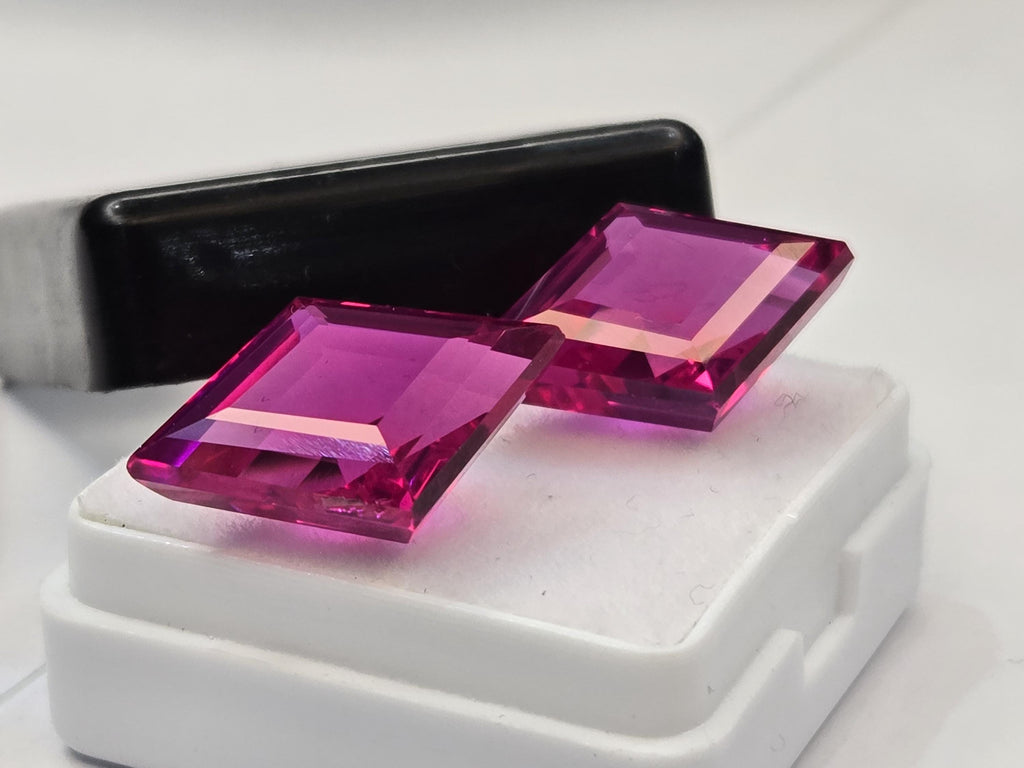 Certified Natural Pink Sapphire Gemstone, Fancy Cut, 19-20 Ct, Brazil Origin