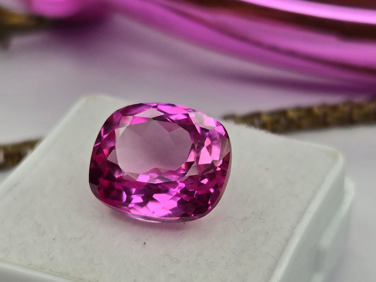 Certified Natural Light Pink Sapphire 8–9 Ct Cushion Cut Matching Pair Loose Gemstones for Earrings, Rings & Jewelry Making