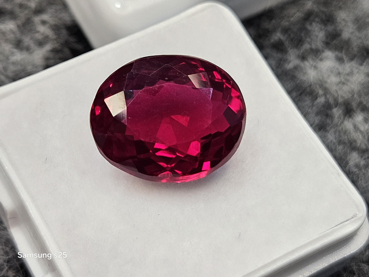 Oval Cut 9-11 Ct Mozambique Ruby Loose Gemstone