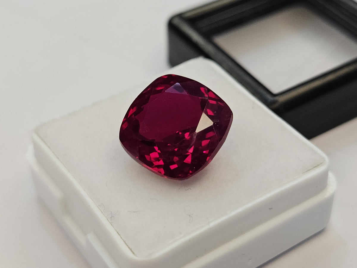 Cushion Cut 8+ Ct Mozambique Ruby Loose Gemstone