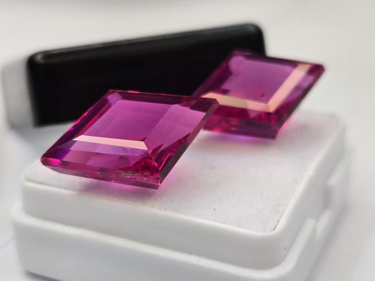 Certified Natural Pink Sapphire Gemstone, Fancy Cut, 19-20 Ct, Brazil Origin