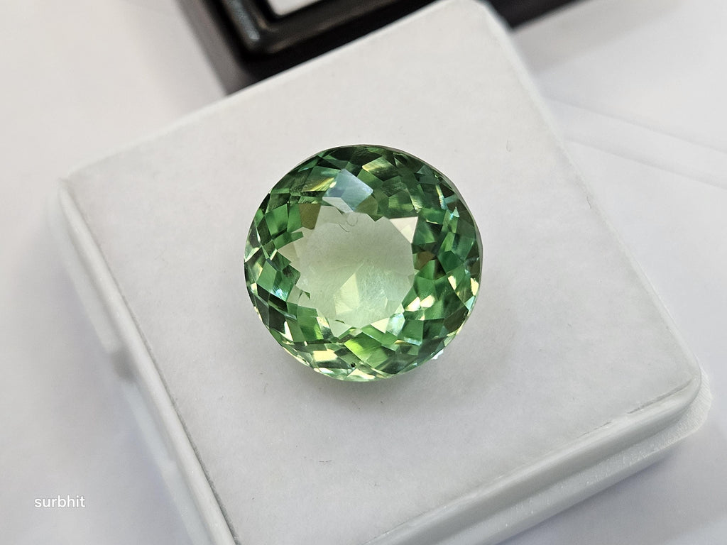Mint green Tourmaline Natural Shape Round Cut 10-11 Ct Loose Gemstone Rings Making Gemstone
