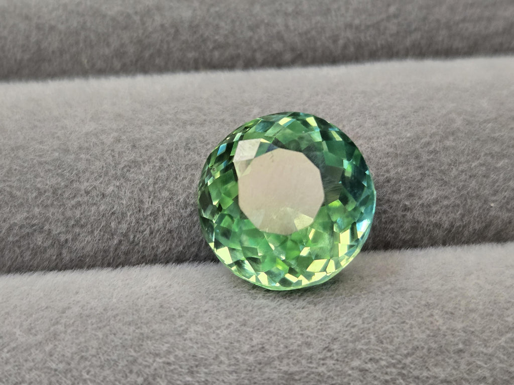 Mint green Tourmaline Natural Shape Round Cut 10-11 Ct Loose Gemstone Rings Making Gemstone