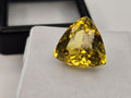Ceylon Yellow Sapphire, 8-9 Ct Trillion Cut Loose Gemstone