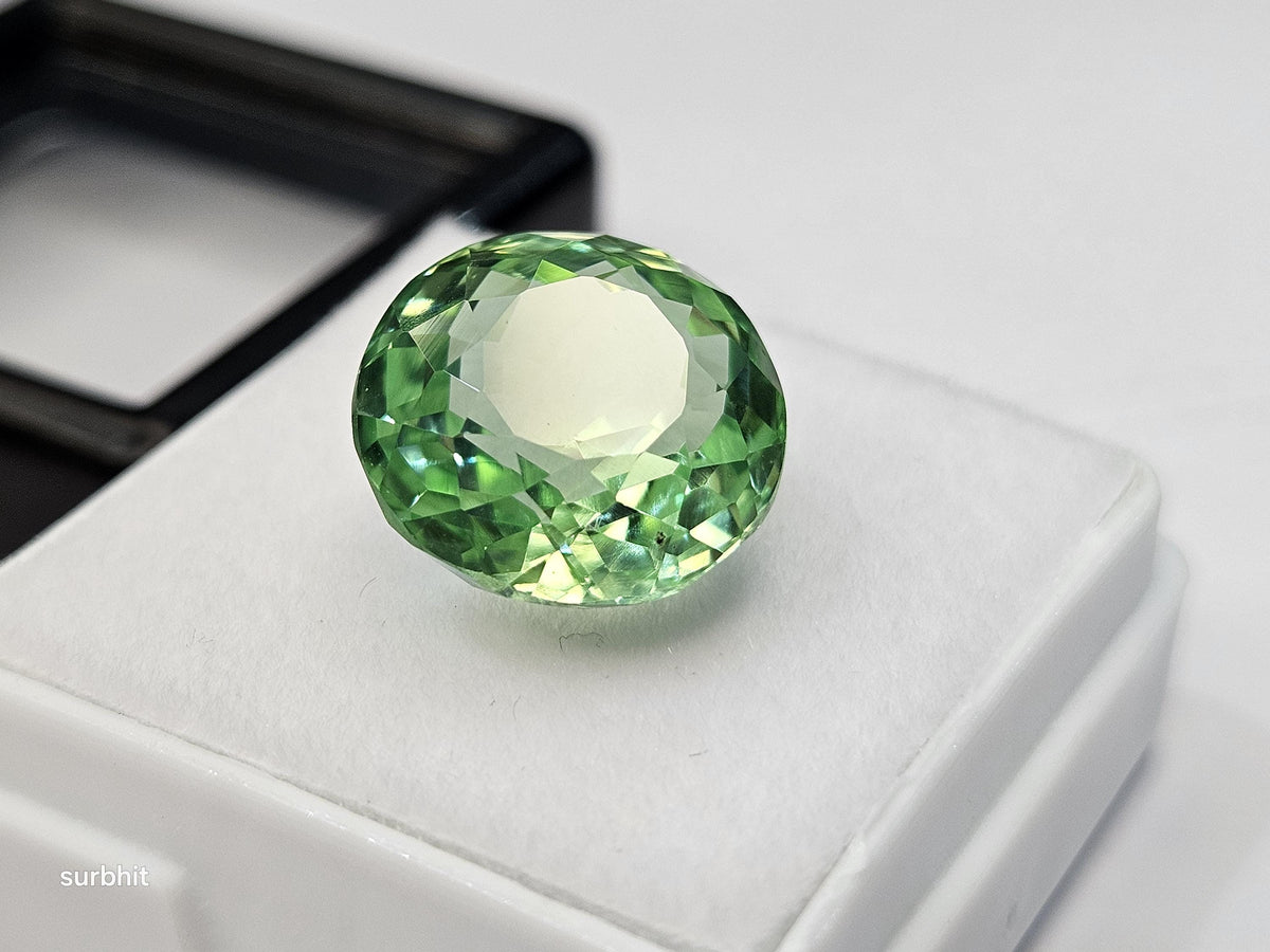 Mint green Tourmaline Natural Shape Round Cut 10-11 Ct Loose Gemstone Rings Making Gemstone
