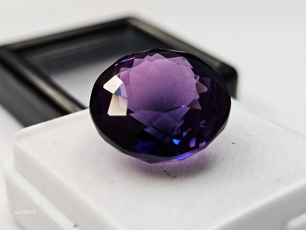 Natural VVS Purple Pink Sapphire Round Cut Gemstone for Jewelry Making (16-17 Ct)