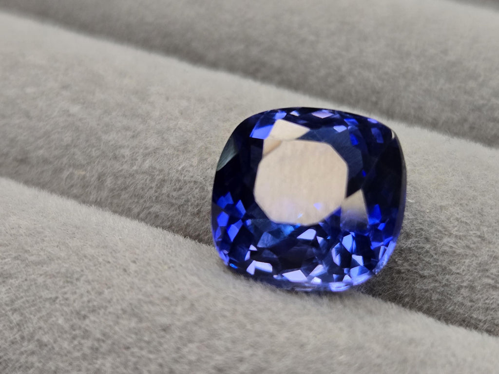 Tanzania Blue Tanzanite Cushion Cut 12-14 Ct Natural For Jewellery Making Loose Certified Gemstone