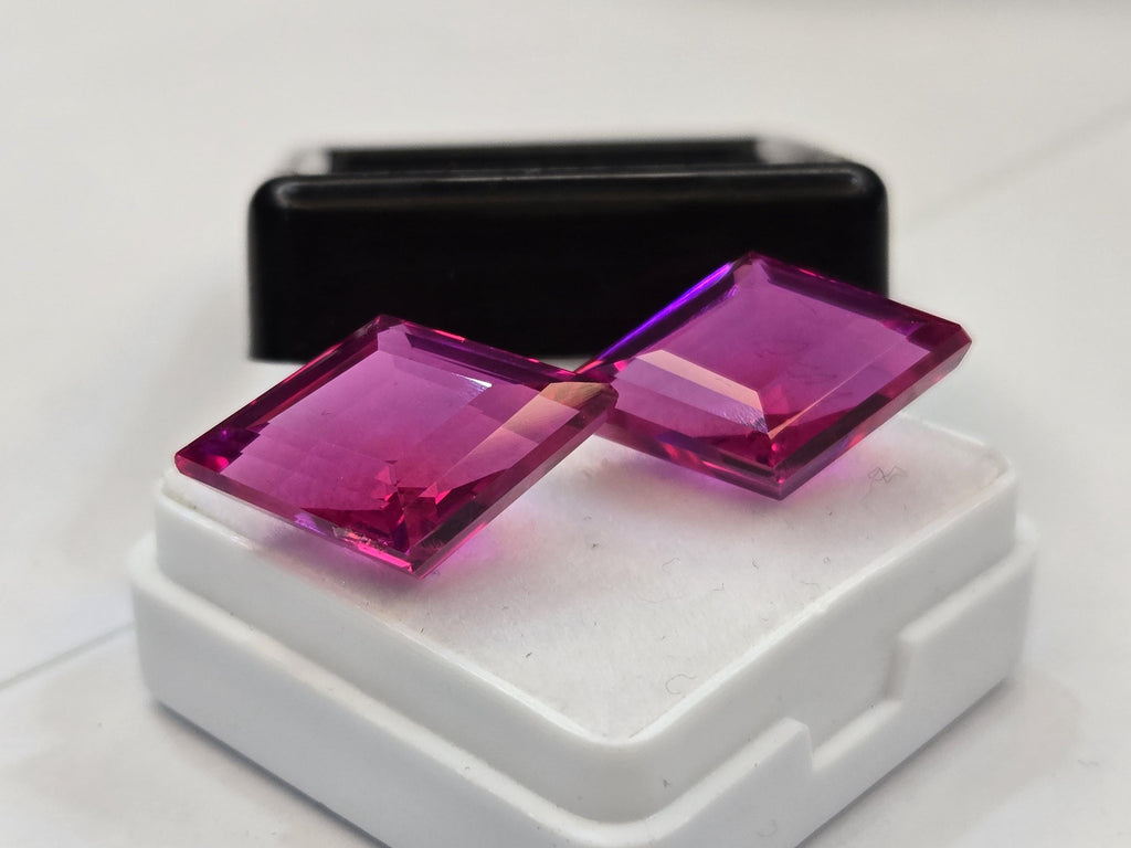 Certified Natural Pink Sapphire Gemstone, Fancy Cut, 19-20 Ct, Brazil Origin