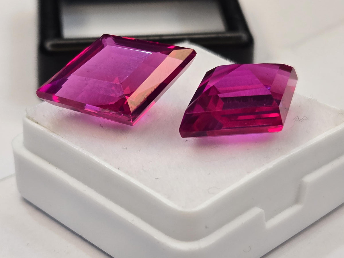 Certified Natural Pink Sapphire Gemstone, Fancy Cut, 19-20 Ct, Brazil Origin