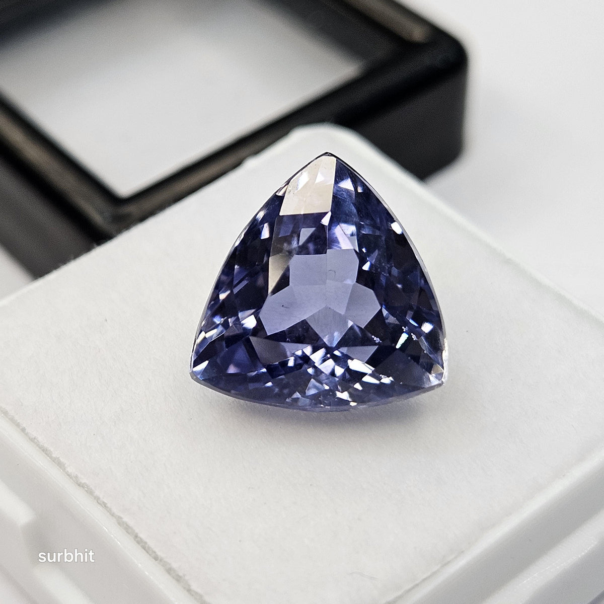 Blue Tanzanite Gemstone, Trillion Cut, 8-9 Ct Loose Stone