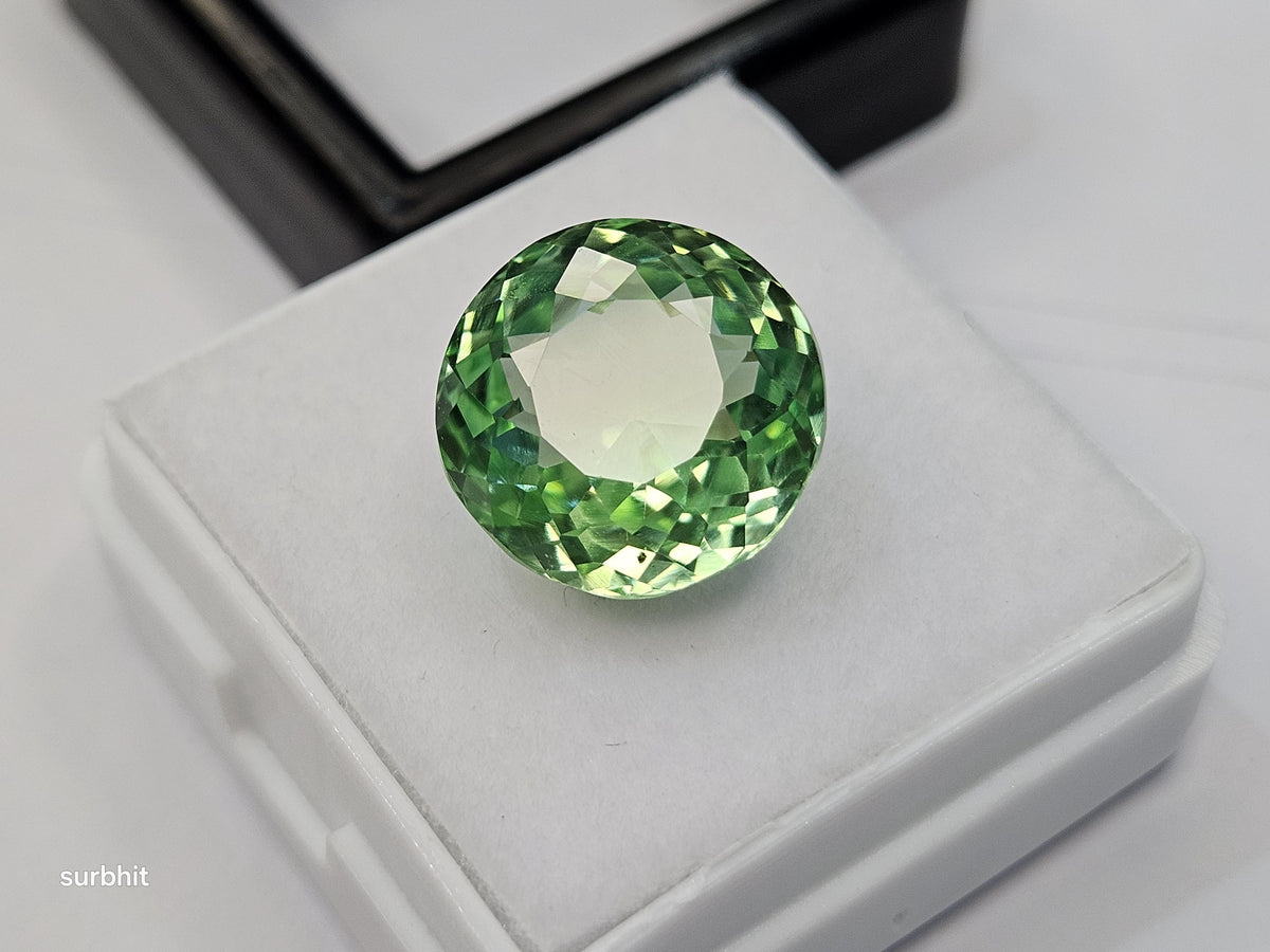 Mint green Tourmaline Natural Shape Round Cut 10-11 Ct Loose Gemstone Rings Making Gemstone