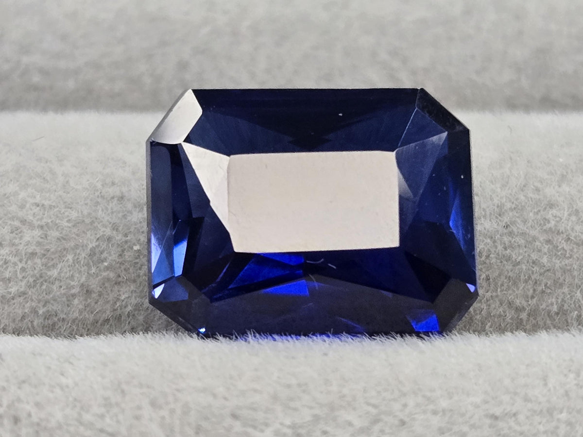 Emerald Cut Blue Tanzanite Gemstone, 13-15 Ct Loose Stone
