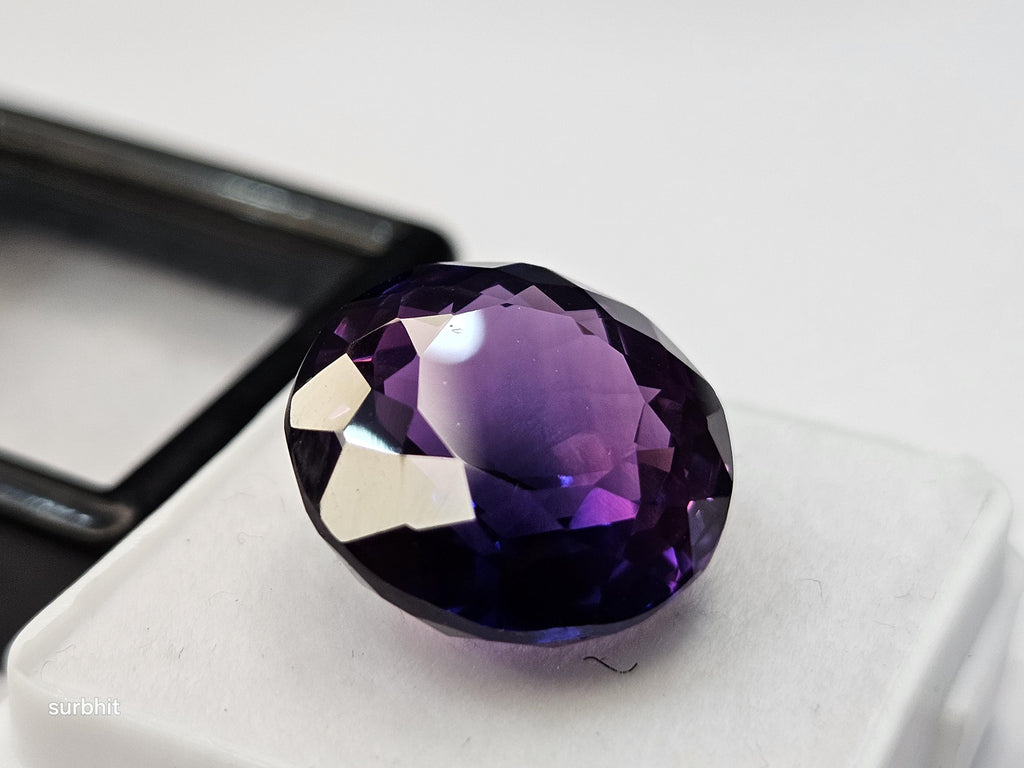 Natural VVS Purple Pink Sapphire Round Cut Gemstone for Jewelry Making (16-17 Ct)