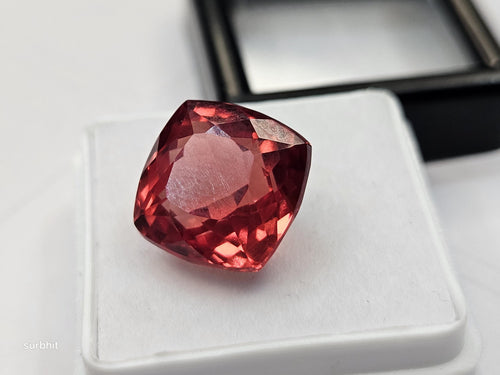 10-12 Ct Padparadscha Sapphire, Cushion Cut Loose Gemstone