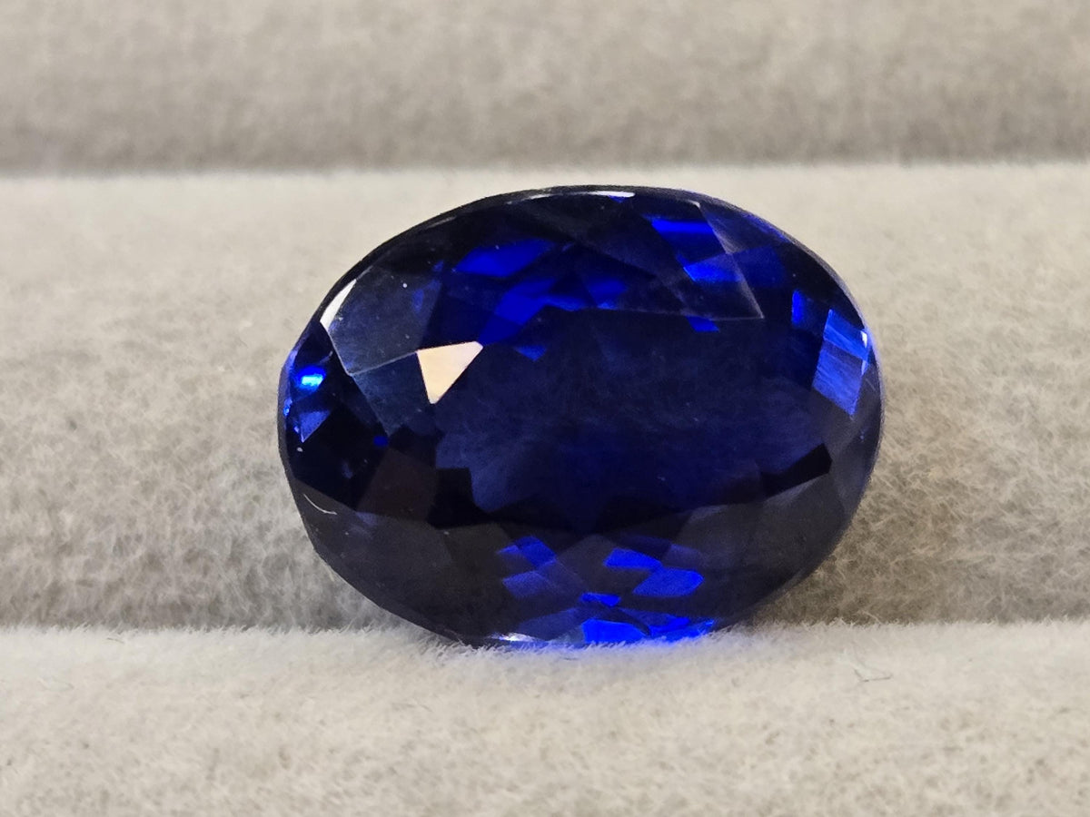 AAA Natural Blue Sapphire, Oval Cut 9-10 Ct, Certified Loose Gemstone for Rings