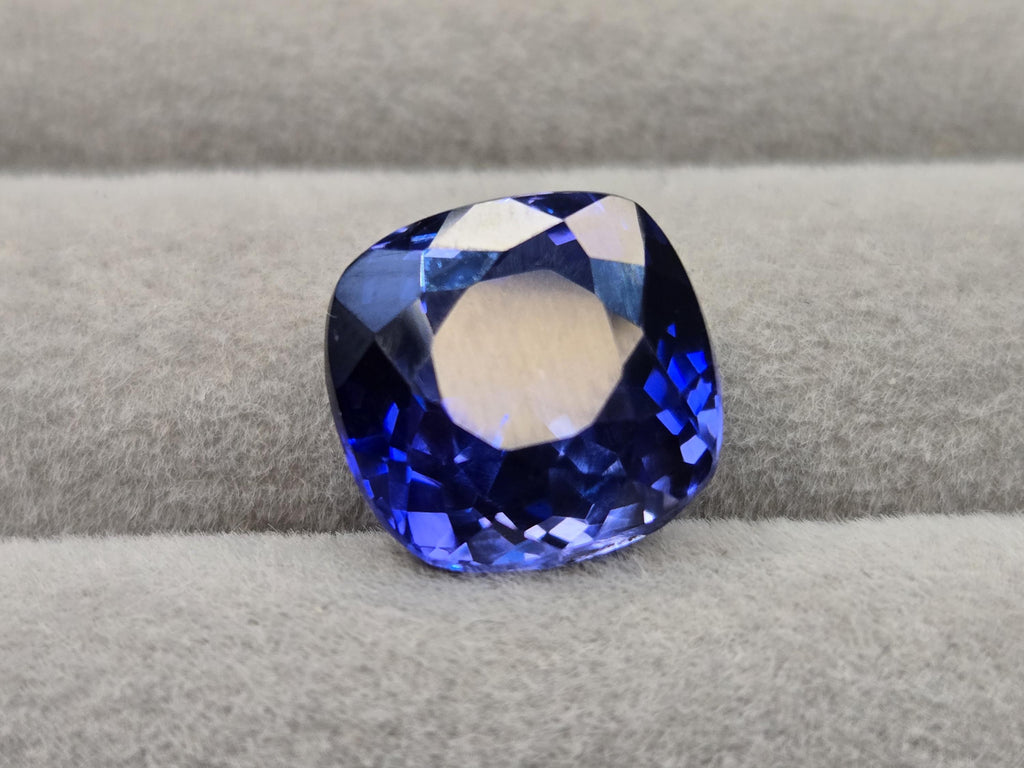 Tanzania Blue Tanzanite Cushion Cut 12-14 Ct Natural For Jewellery Making Loose Certified Gemstone