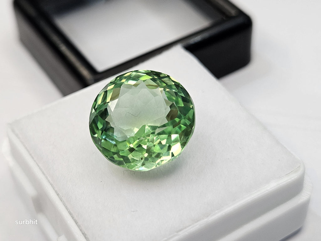 Mint green Tourmaline Natural Shape Round Cut 10-11 Ct Loose Gemstone Rings Making Gemstone
