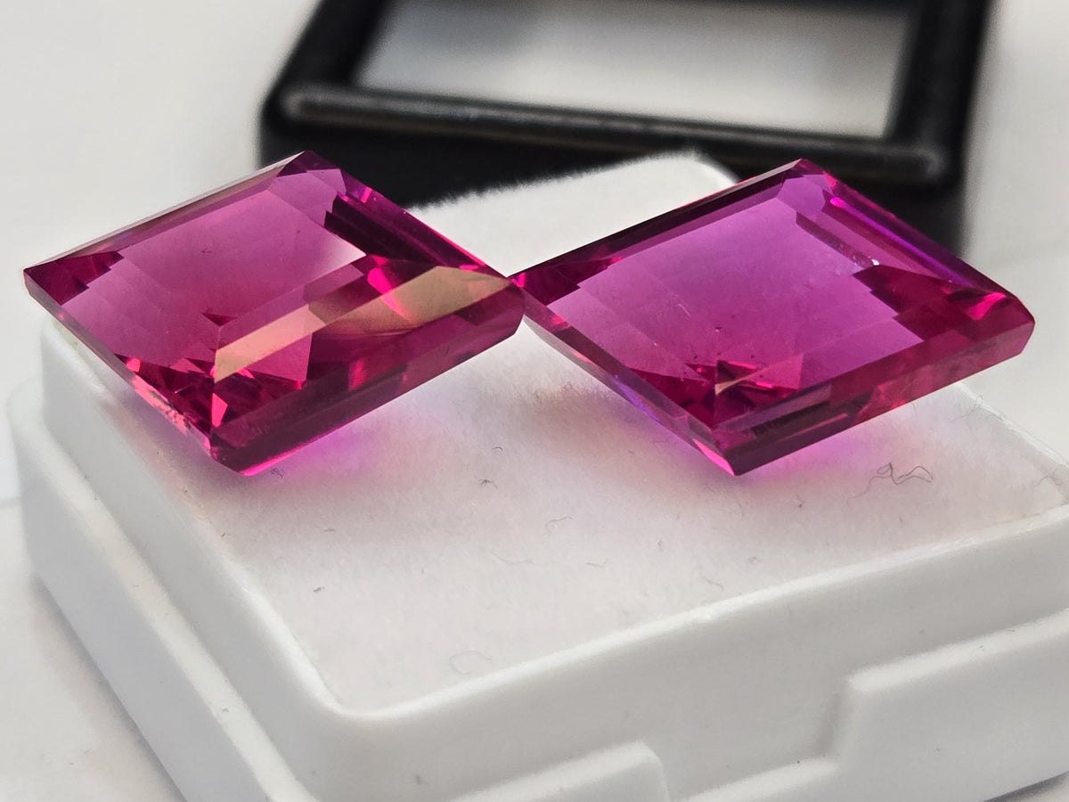 Certified Natural Pink Sapphire Gemstone, Fancy Cut, 19-20 Ct, Brazil Origin