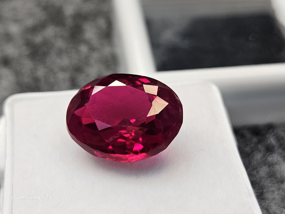 Oval Cut 9-11 Ct Mozambique Ruby Loose Gemstone