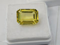 Natural Certified Ceylon Yellow Sapphire Emerald Cut 10-11 Ct Loose Gemstone