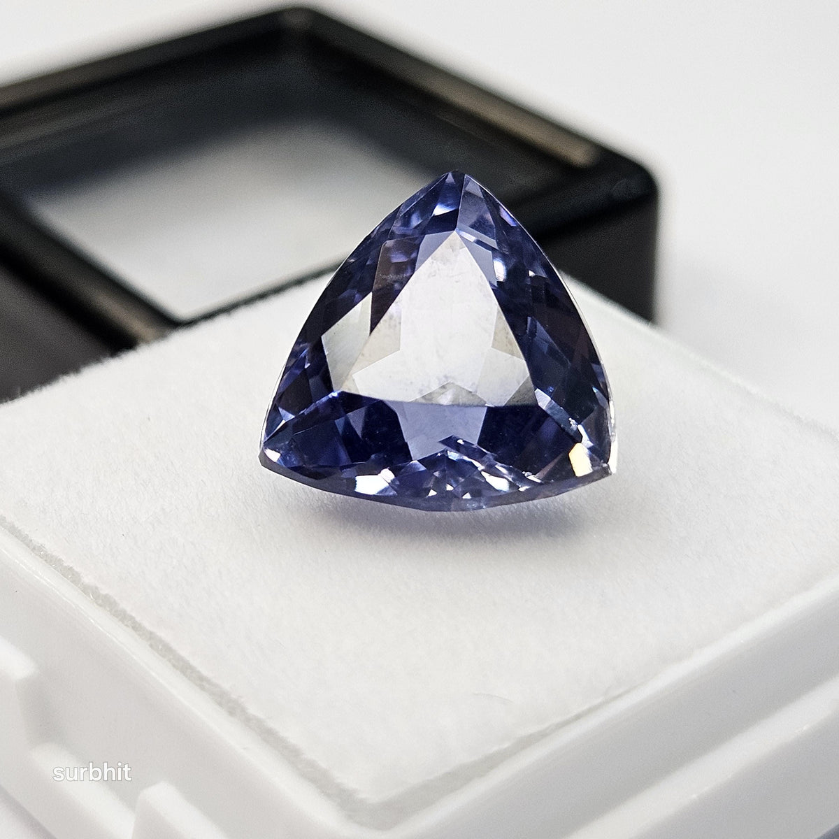 Blue Tanzanite Gemstone, Trillion Cut, 8-9 Ct Loose Stone