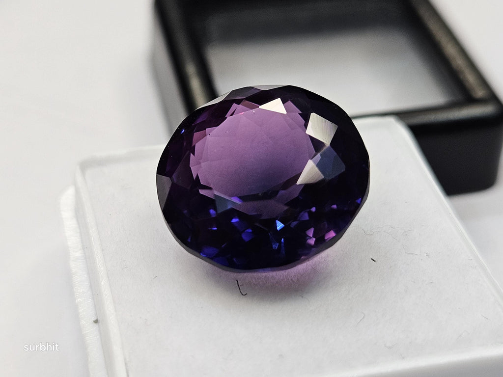 Natural VVS Purple Pink Sapphire Round Cut Gemstone for Jewelry Making (16-17 Ct)
