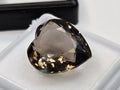 Certified Smoky Black Quartz Heart Cut Gemstone for Jewelry Making