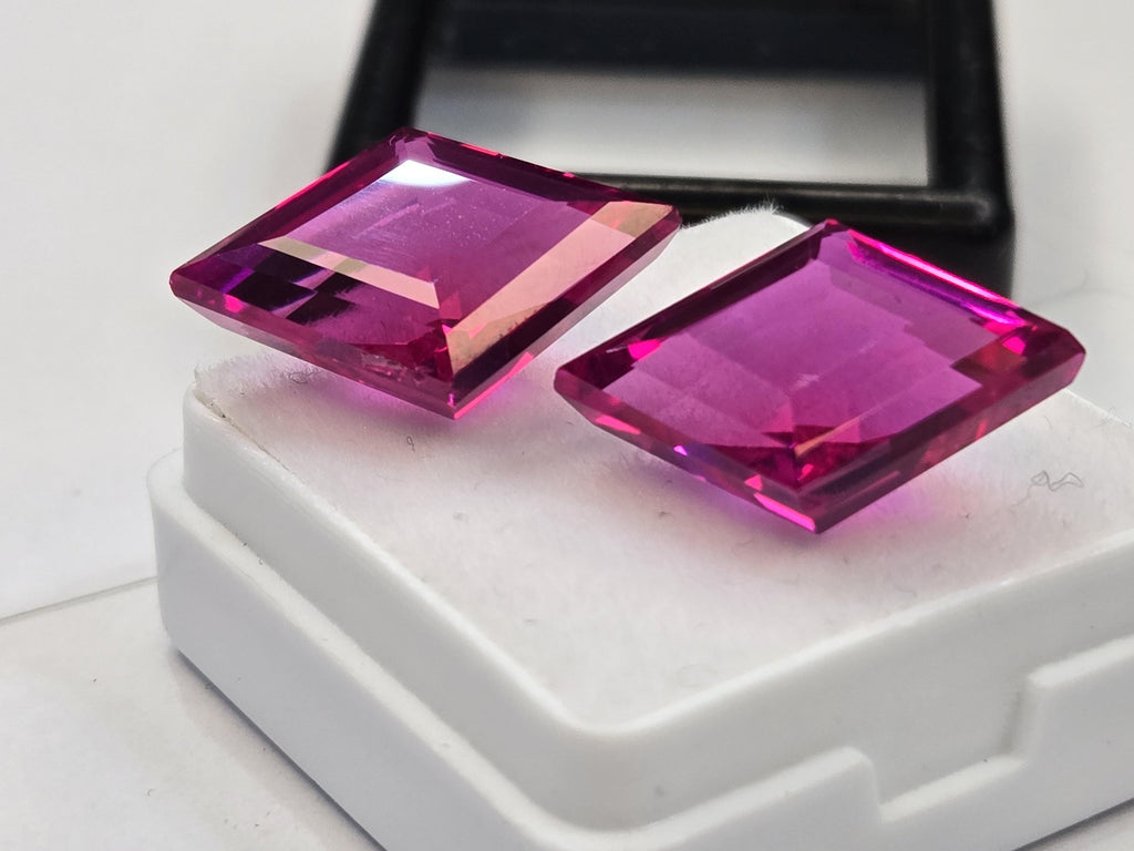 Certified Natural Pink Sapphire Gemstone, Fancy Cut, 19-20 Ct, Brazil Origin