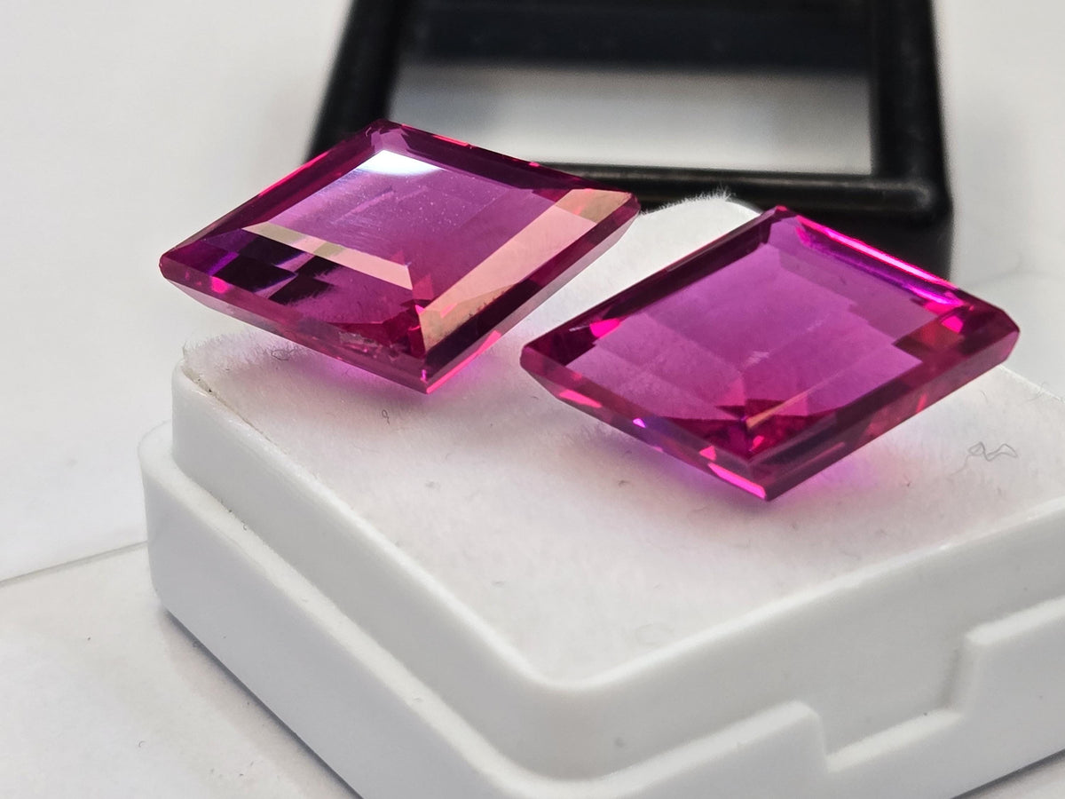 Certified Natural Pink Sapphire Gemstone, Fancy Cut, 19-20 Ct, Brazil Origin