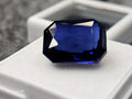 Radiant Cut Blue Tanzanite Gemstone, 12-14 Ct Certified Loose Stone
