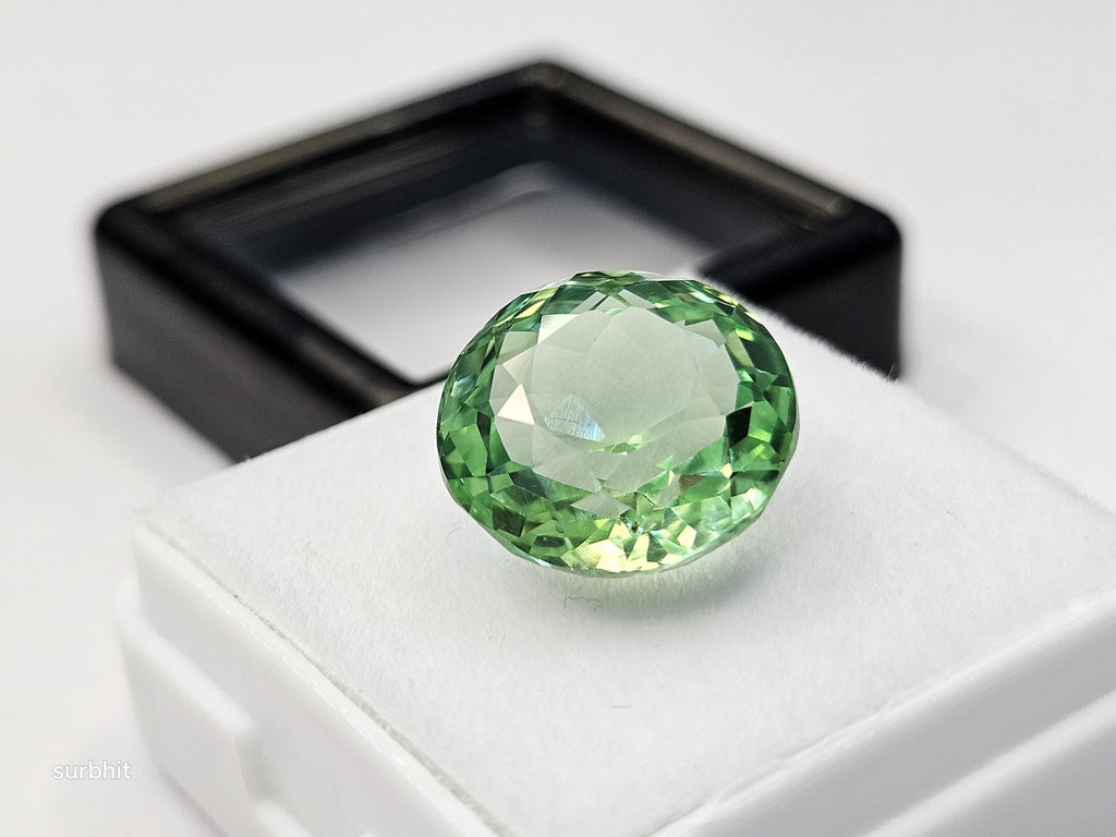 Mint green Tourmaline Natural Shape Round Cut 10-11 Ct Loose Gemstone Rings Making Gemstone