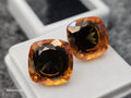 Pitambari Bi-Color  Sapphire Pair, Cushion Cut, 26-28 ct, Sri Lanka Origin