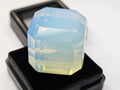 Lab Created Fire Opal Gemstone: 78+ Carat Cube Cut Welo Opal