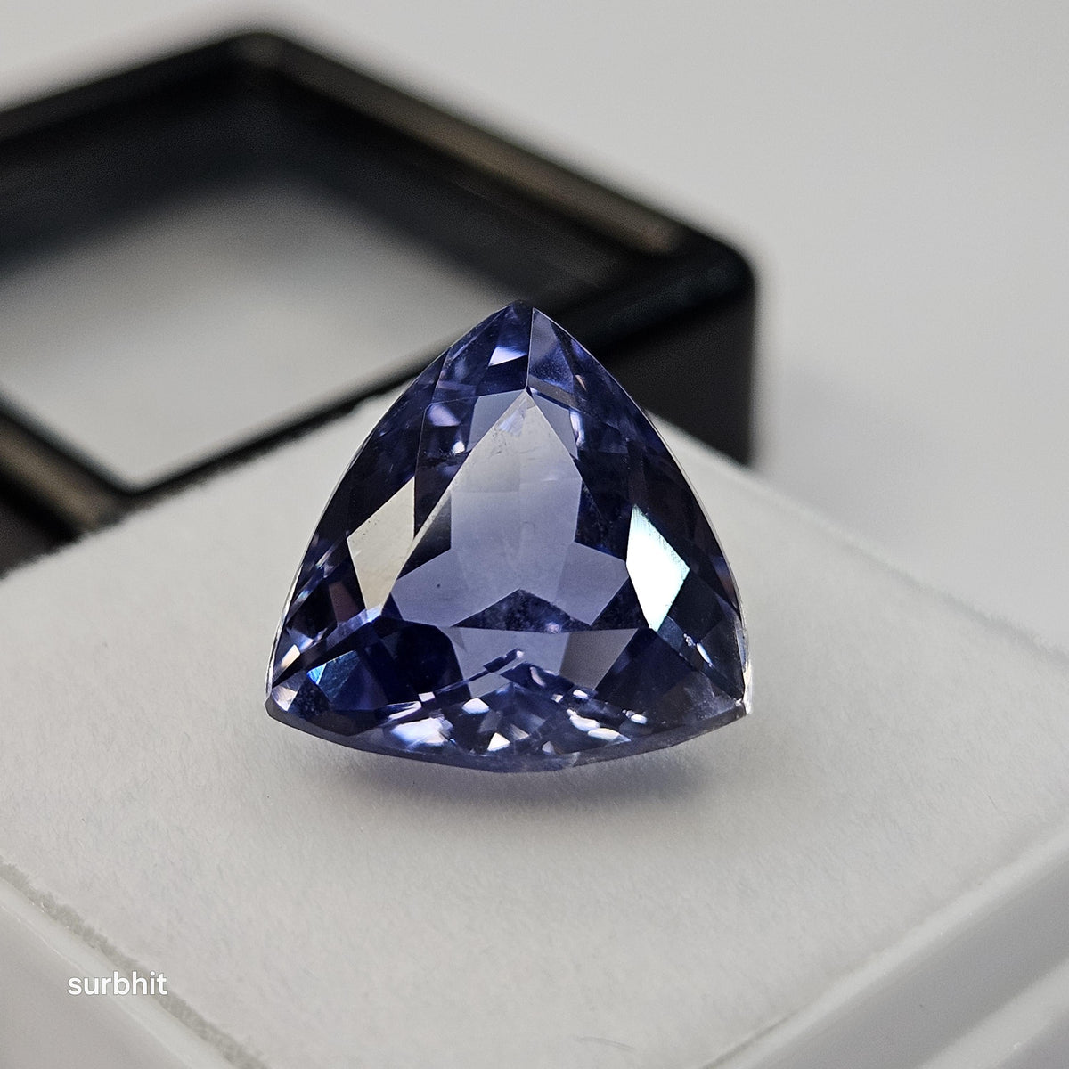 Blue Tanzanite Gemstone, Trillion Cut, 8-9 Ct Loose Stone