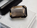 Smoky Black Quartz Emerald Cut Gemstone for Jewelry Making