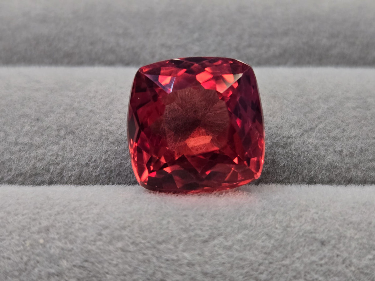11-13 Ct Padparadscha Sapphire, Cushion Cut Loose Gemstone