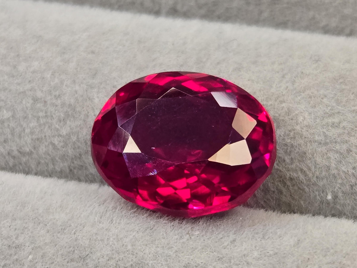 Oval Cut 9+ Ct Mozambique Ruby Loose Gemstone