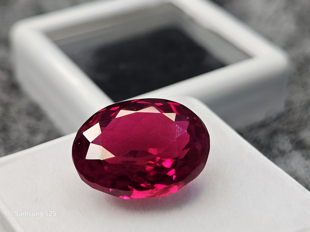 Oval Cut 9-11 Ct Mozambique Ruby Loose Gemstone